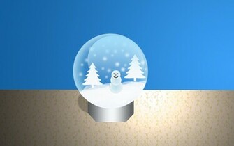 Christmas Snow Globe Wallpaper