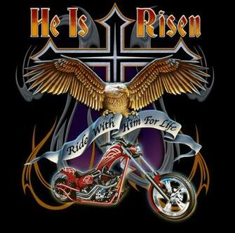 Old School Cross Christian Biker Short Sleeve T Shirt