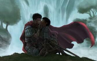 Wallpaper Love Undead Monster Anime Kiss Berserk Guts Casca