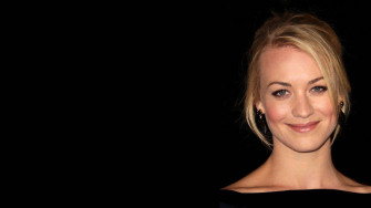 Yvonne Strahovski On Black Wallpaper