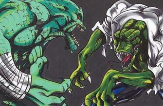 Killer Croc Vs The Lizard By Jonou