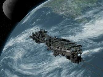 Spaceship Sci Fi Wallpaper Background