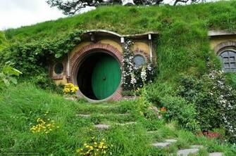 Wallpaper New Zealand Hobbit House Landscape Desktop