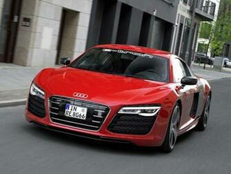 Picture Audi R8 E Tron Prototype Red Auto Front