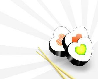 I Love Sushi Wallpaper Background