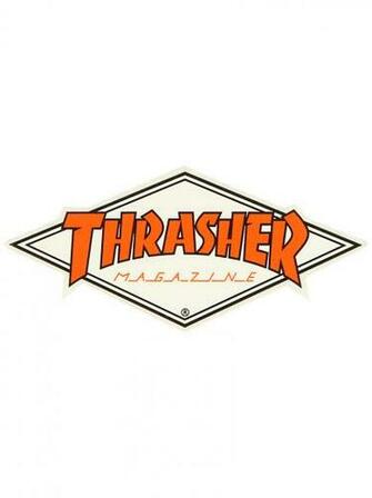 Thrasher Logo Diamond Sticker