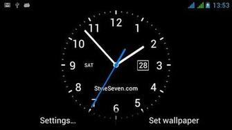 Analog Clock Live Wallpaper App For Android