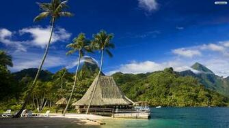 HD Tropical Island Beach Paradise Wallpaper And Background