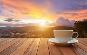 Wallpaper Sunrise Coffee Morning Cup Veranda