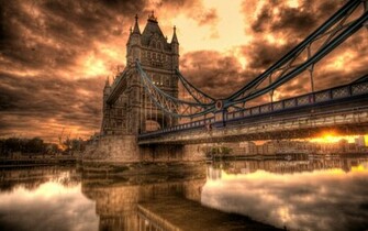 London Sunset At Bridge Wallpaper Best