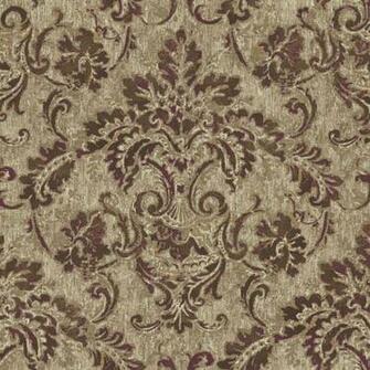 Burgundy And Brown Antique Damask Wallpaper Wall Sticker Outlet