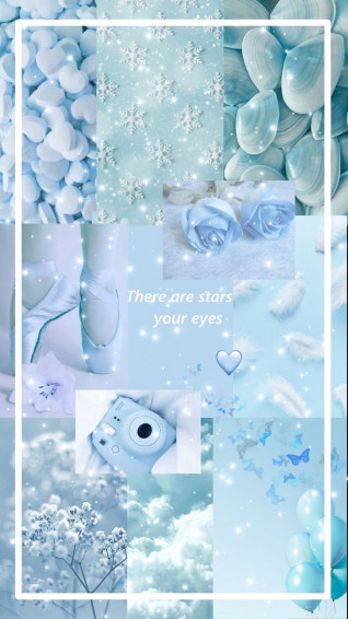 Blue Aesthetic Pretty Phone Wallpaper iPhone