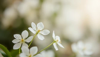 Aesthetic White Flower Wallpaper