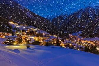 Village Mountains Snow Night Sonoma Christian Home