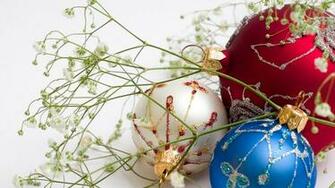 Christmas Ball Ornaments HD Desktop Wallpaper