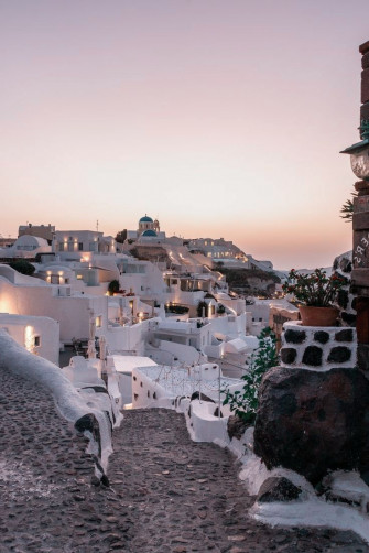 Santorini Greece Wallpaper Boho