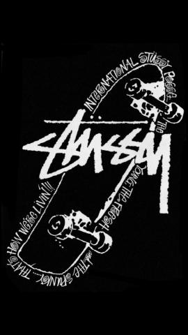 Black Wallpaper For iPhone HD Stussy