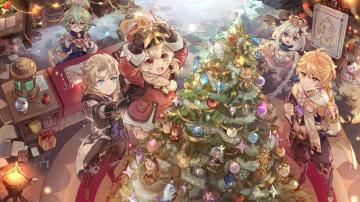 Genshin Impact Christmas Tree Wallpaper 4k Pc Desktop 6730e
