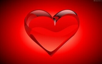 Best Crystal Red Heart Desktop Wallpaper Background Collection
