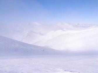 Left Backcountry Skiing Above