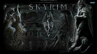 Skyrim Game Man And Dragon Poster HD Wallpaper Stylish