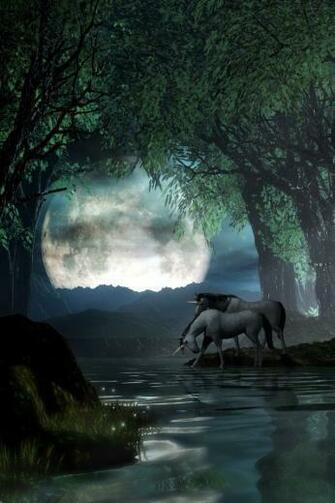 Wallpaper Unicorn Landscape With Size Pixels For iPhone
