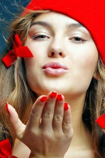 Santa Girl iPhone Wallpaper