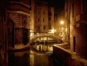 Beautiful Italy Venice After Dark Computer Desktop Wallpaper