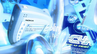 Y2k Nostalgia With Computer Background In Retro And Futuristic Styles Wallpaper