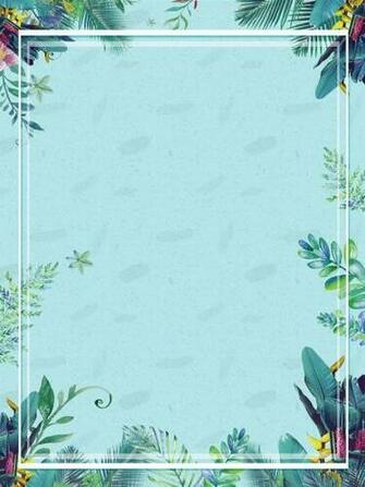Plant Frame Leaf Flower Background Romantic In