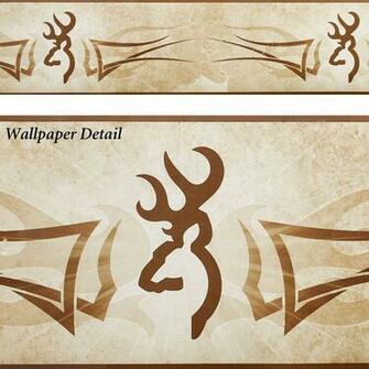 Home Browning R Buckmark Wallpaper Border Multi Warm