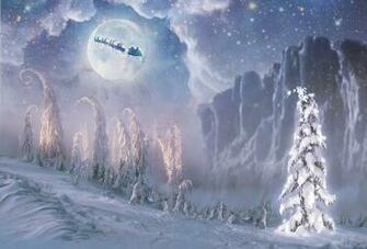 Studio Christmas Wallpaper Collection Santa S Flight