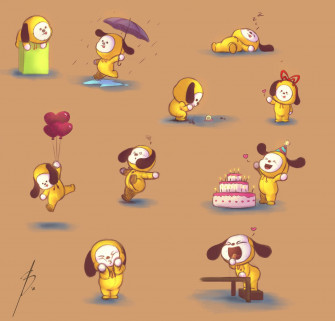 Chimmy Bt21 Wallpaper