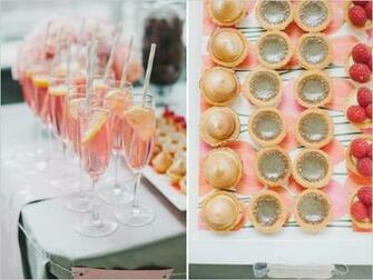 Classic Peach And Gray Wedding