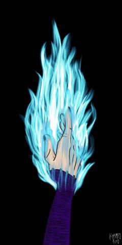 Dabi Hand Fire Wallpaper Instagram Art