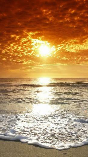 Ocean Beach Sunset HD iPhone Wallpaper Part One