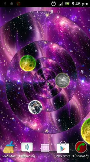 Galaxy 3d Live Wallpaper Screenshot