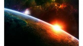 Sun Rising From Space 4k Wallpaper