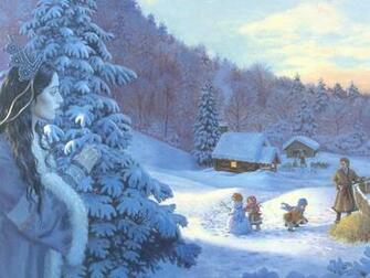 Winter Fairy Wallpaper Desktop High Resolution