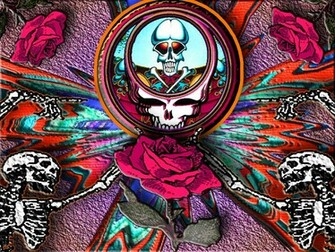 Grateful Dead Wallpaper Skeleton And Roses