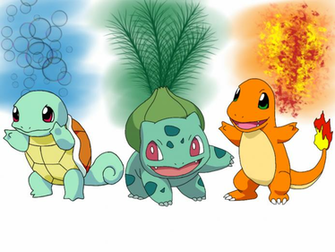 Kanto Starter Pokemon Wallpaper
