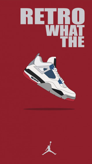 Wallpaper Jordan Retro What The Logo