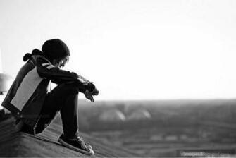 Alone Sad Cute Boy Fashionable Hood