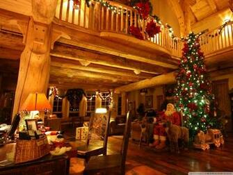 Lodge At Christmas Time 4k HD Desktop Wallpaper For Ultra