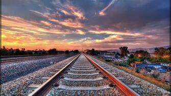 Railroad Tracks Railway Wallpaper Trains Car