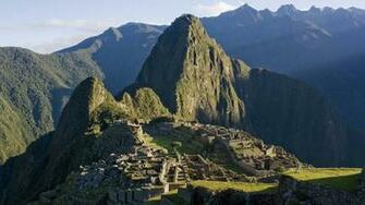 Sunrise At Machu Picchu Wallpaper Hq