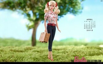 April Barbie Collectors Wallpaper