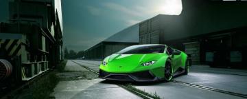 Wallpaper Lamborghini Huracan Spyder Green