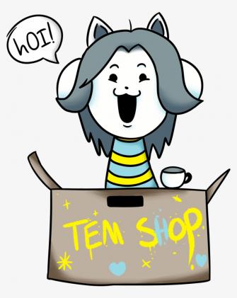 Undertale Tem Shop Hoi Transparent Png Temmie
