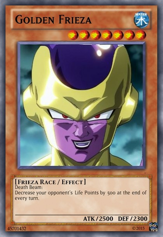 Golden Frieza Card By Pikachustar93